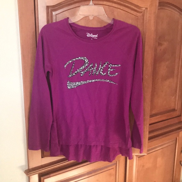 Disney Other - D-signed Rhinestone Dance Ruffle Back Shirt